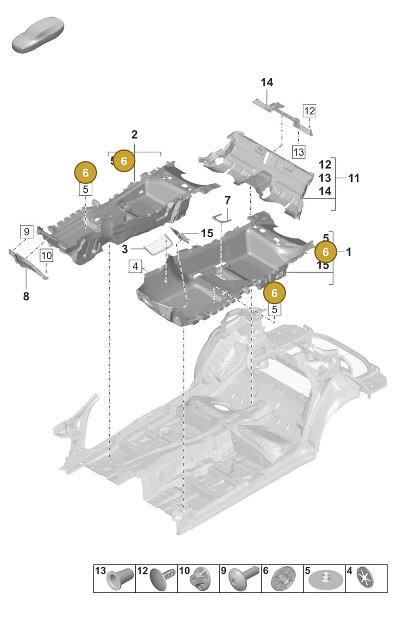 95555122902OM8 — Porsche Panamera (2020-2023) diagram p58807110, position 6
