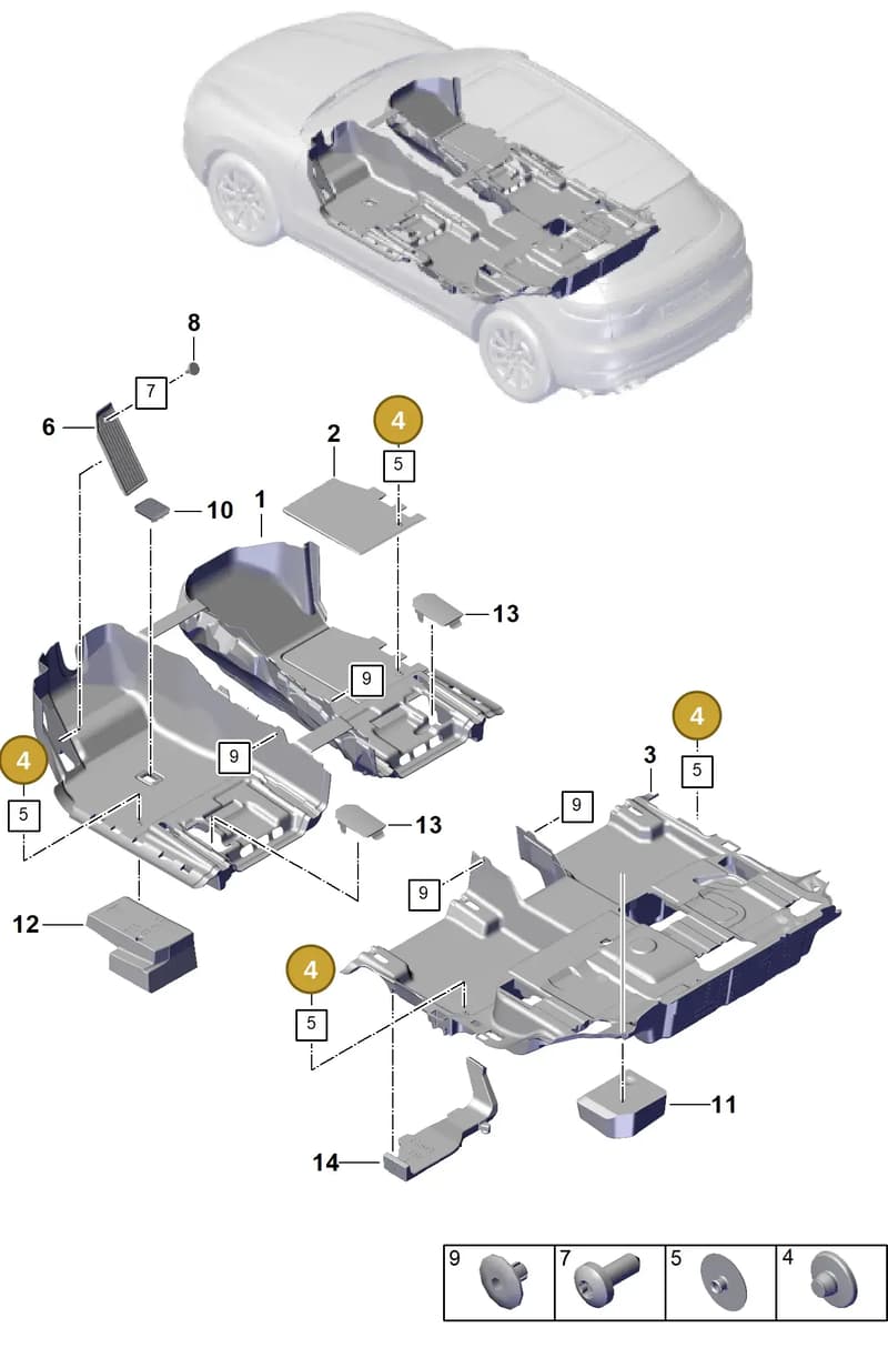 95555122902OU6 — Porsche Cayenne Hybrid Coupe (2023-) diagram p60807100, position 4