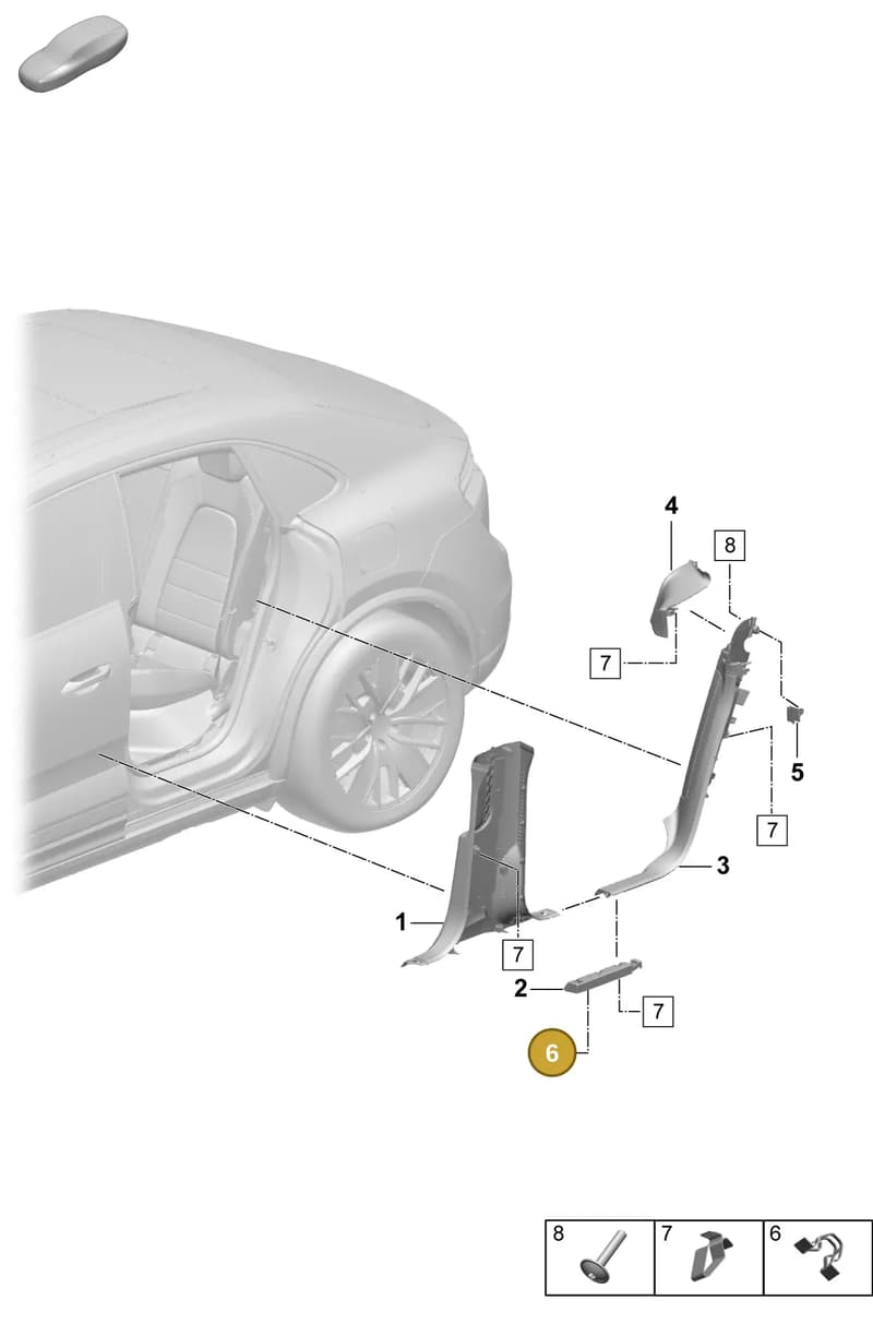 95555520800 — Porsche Macan (2024-2024) diagram p61807240, position 6