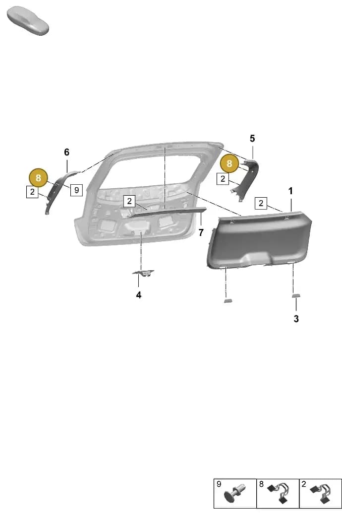95555520800 — Porsche Macan (2024-2024) diagram p61807350, position 8