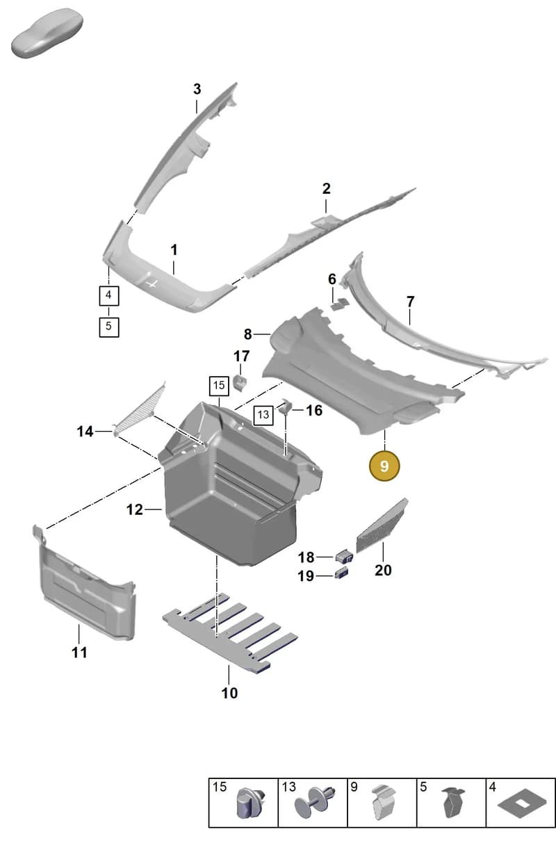 95555527800 — Porsche 911 (2024-2025) diagram p63807000, position 9