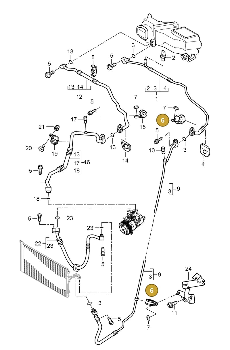 95557218000 — Porsche Cayenne (2007-2010) diagram p31813060, position 6