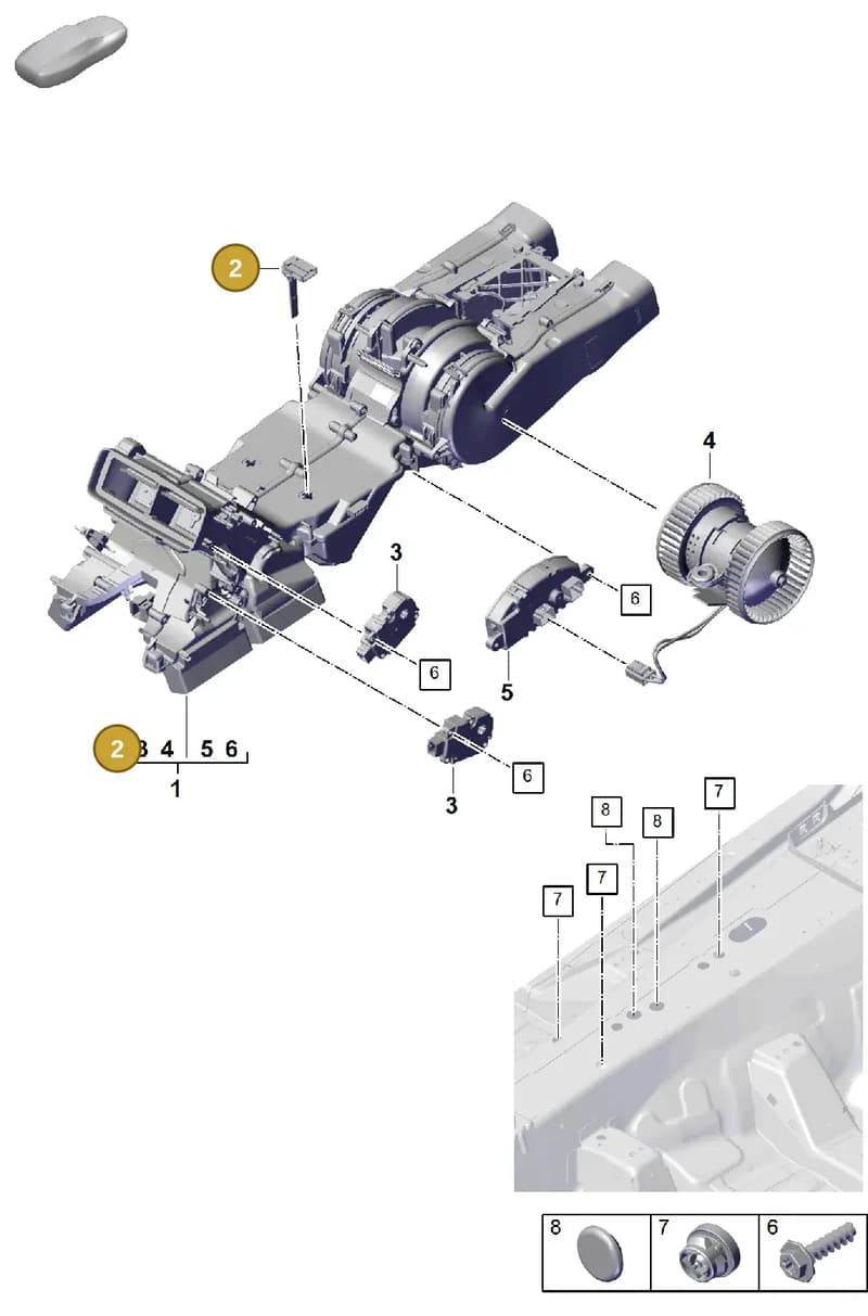 95557231100 — Porsche Cayenne Coupe (2023-2023) diagram p60814280, position 2