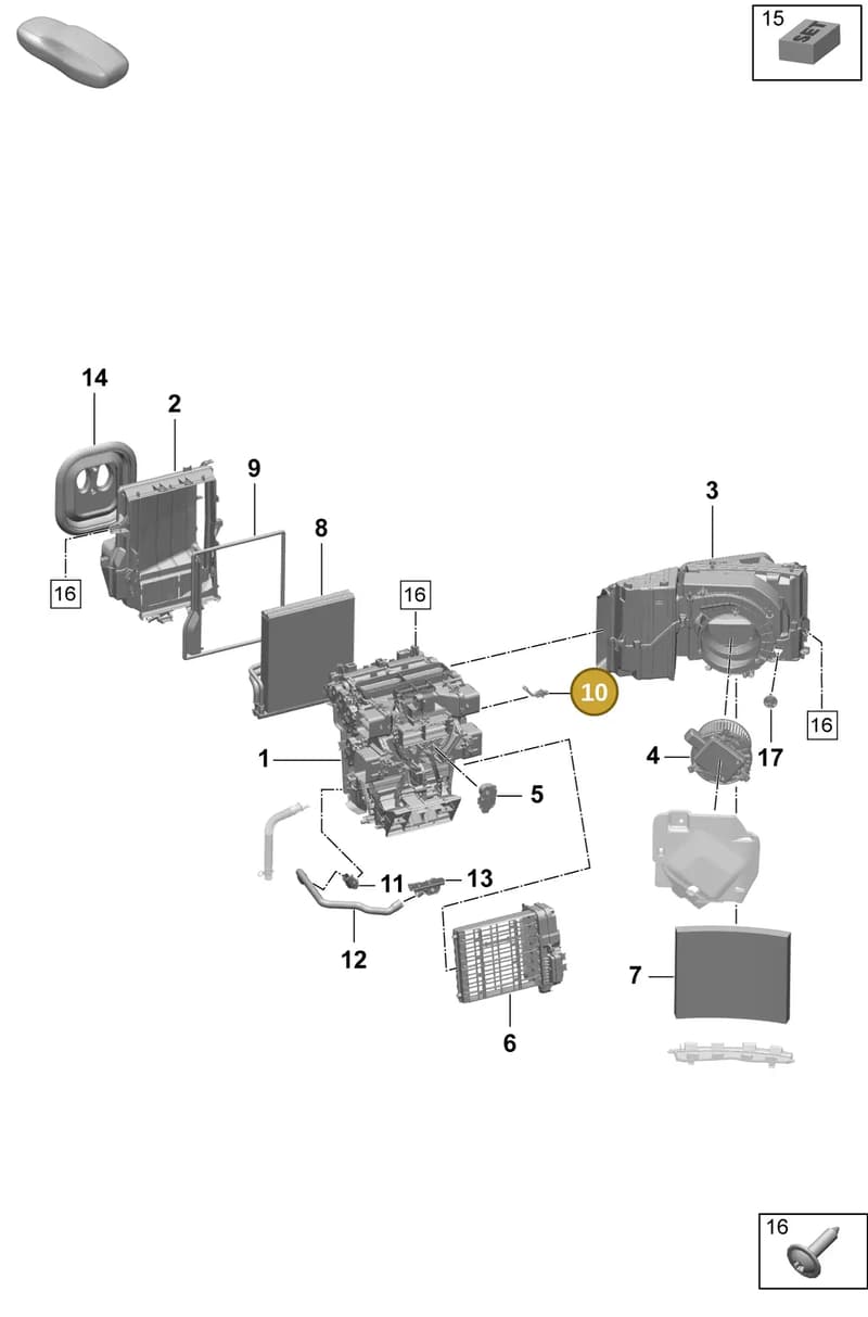 95557231100 — Porsche Macan (2024-2024) diagram p61814000, position 10