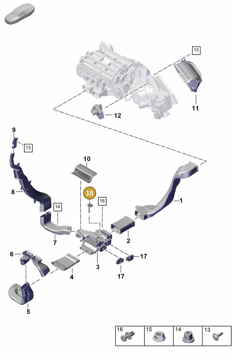 95557231100 — Porsche Panamera (2023-2025) diagram p62813700, position 18