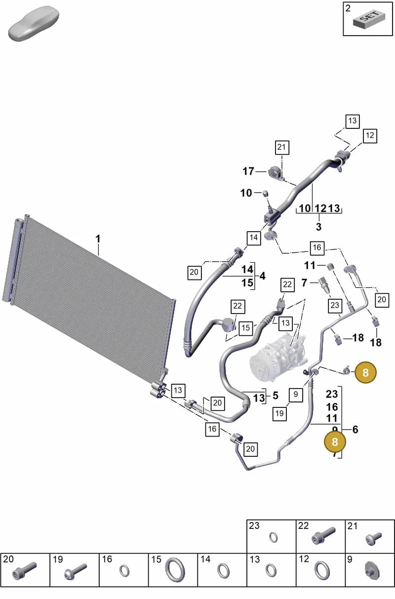 95557282800 — Porsche Panamera (2023-2025) diagram p62814300, position 8