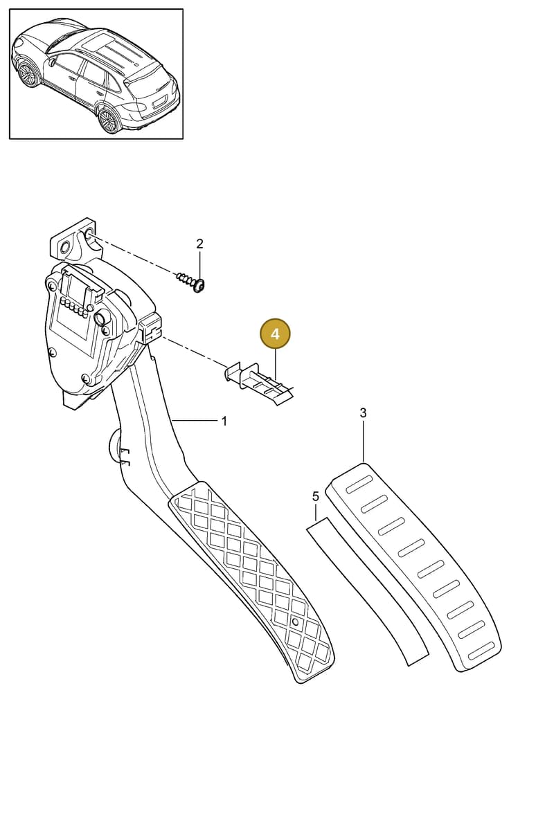 95557331700 — Porsche Cayenne (2010-2018) diagram p37702010, position 4