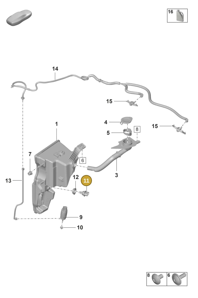 95562810500 — Porsche 911 (2021-2022) diagram p59904100, position 11