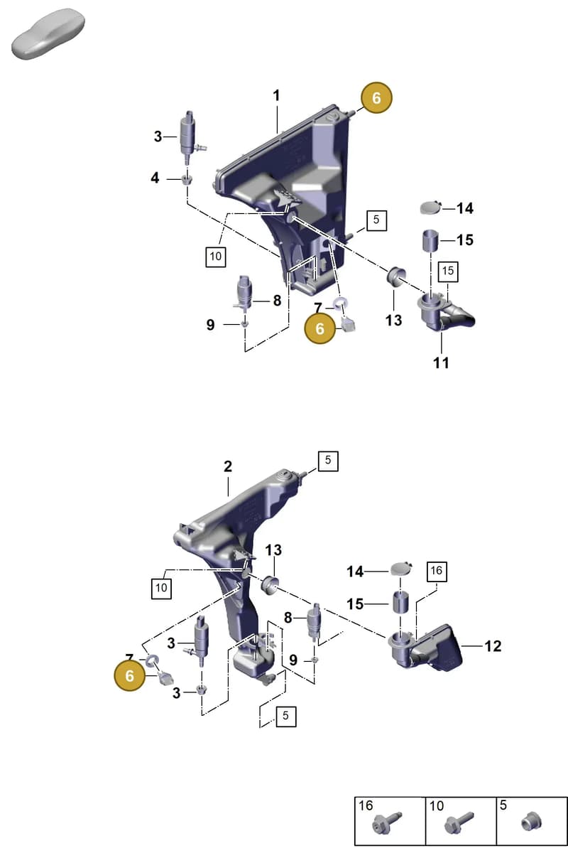 95562810500 — Porsche Panamera (2023-2025) diagram p62906200, position 6