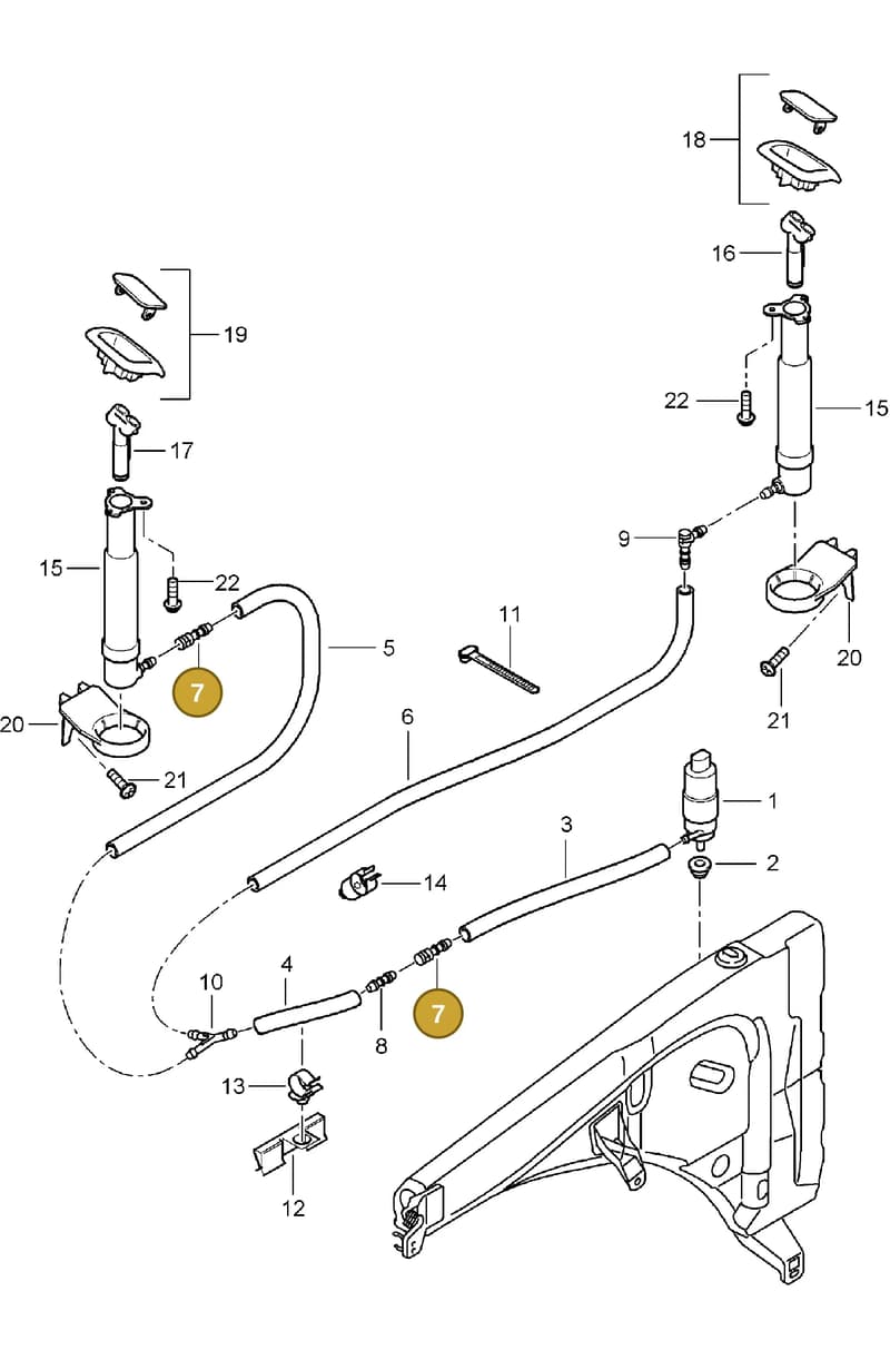 95562820400 — Porsche Cayenne (2002-2006) diagram p24904020, position 7