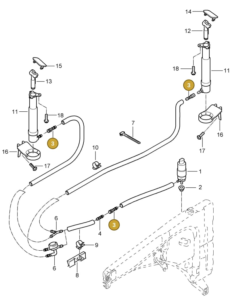 95562820400 — Porsche Cayenne (2007-2010) diagram p31904020, position 3