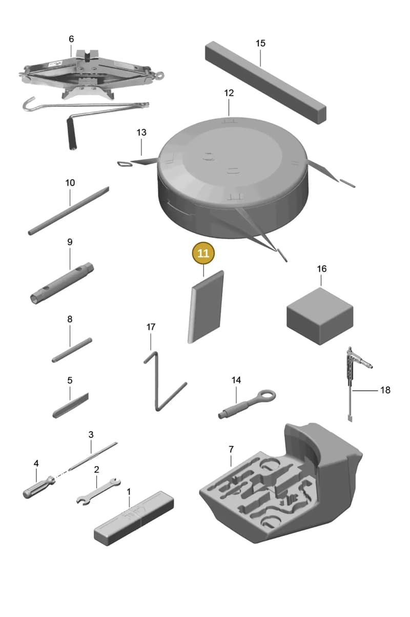 95570143520 — Porsche 911 (2016-2019) diagram p47001000, position 11