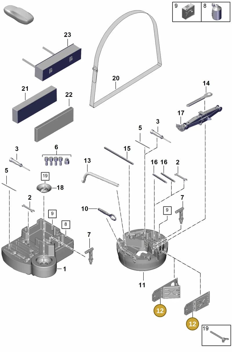 95572172500 — Porsche Cayenne Coupe (2023-2023) diagram p60001000, position 12
