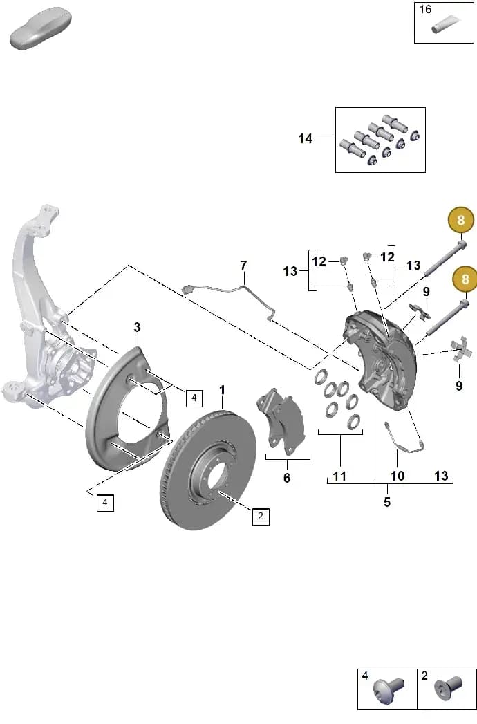 95800841100 — Porsche Cayenne Coupe (2023-2023) diagram p60602400, position 8