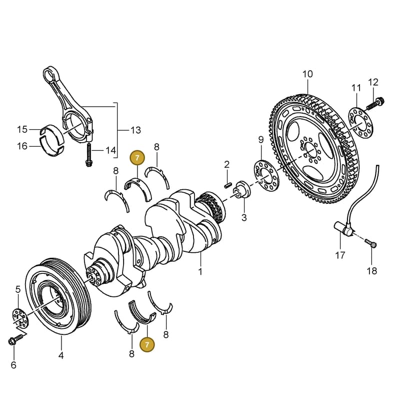 95810124113 — Porsche Cayenne (2007-2010) diagram p31102020, position 7