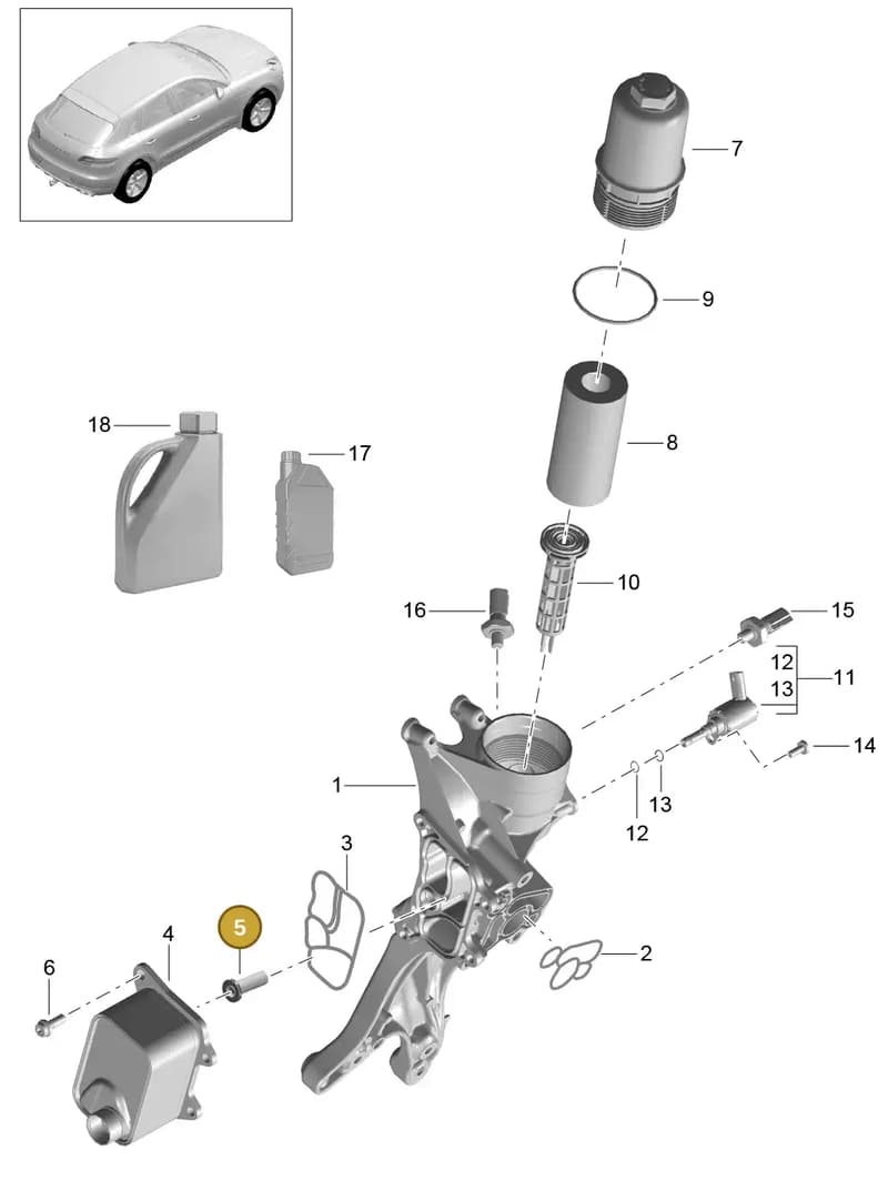 95810320800 — Porsche Macan (2013-2018) diagram p44104050, position 5