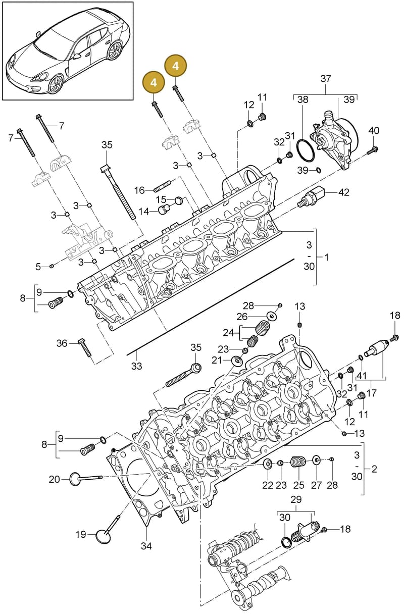 95810559100 — Porsche Panamera (2009-2016) diagram p35103000, position 4