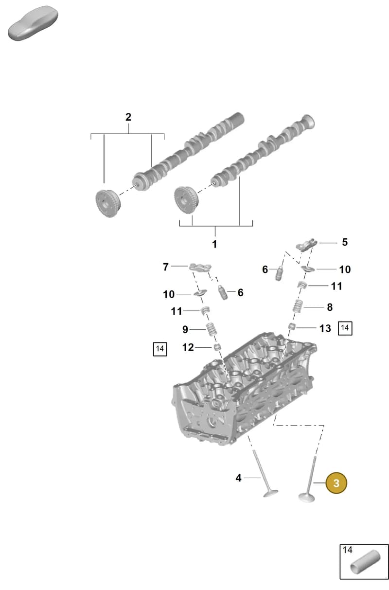 95810960100 — Porsche Cayenne Coupe (2023-2023) diagram p60103100, position 3