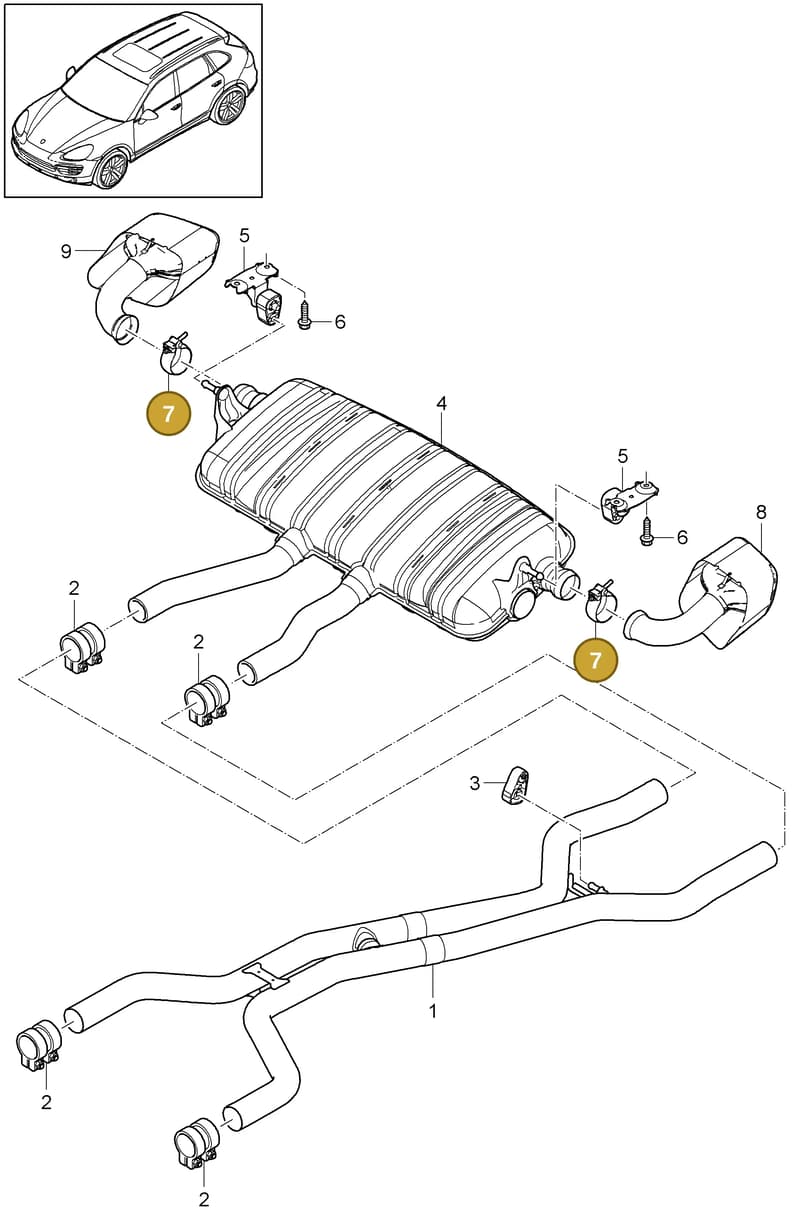 95811124000 — Porsche Cayenne (2010-2018) diagram p37202030, position 7