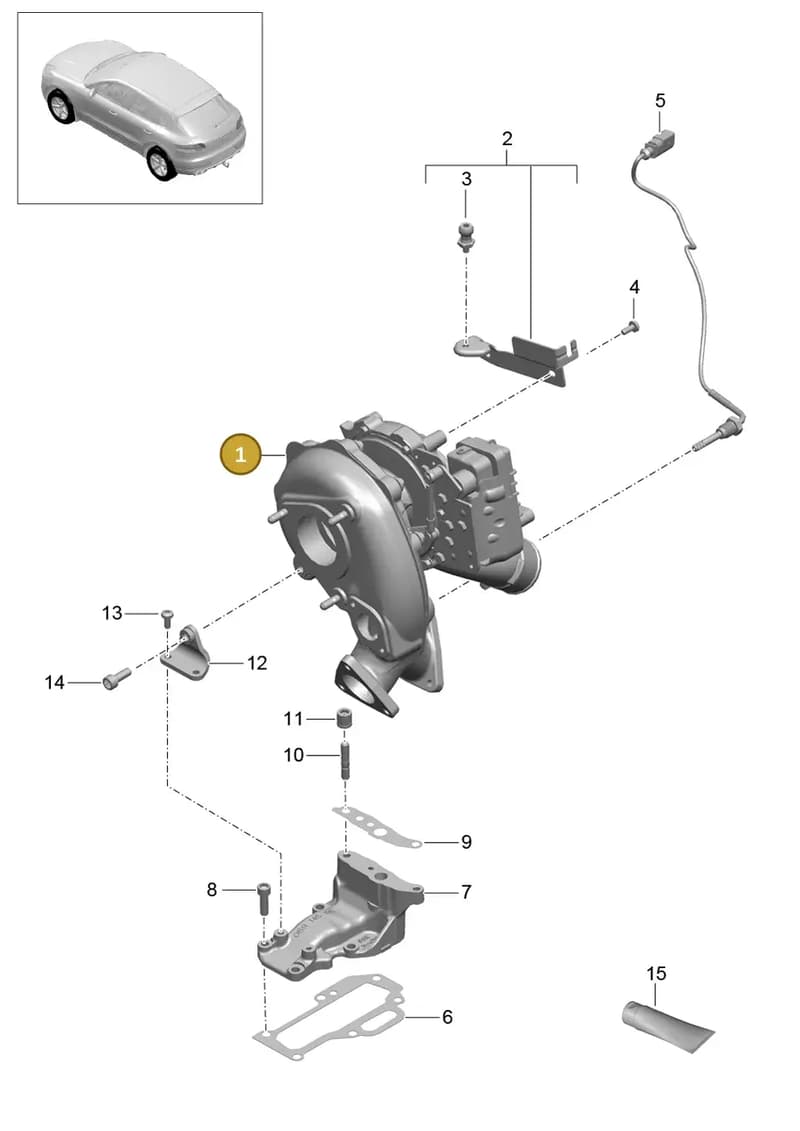 95812302512 — Porsche Macan (2013-2018) diagram p44202020, position 1