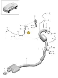 95813185000 Porsche Hose