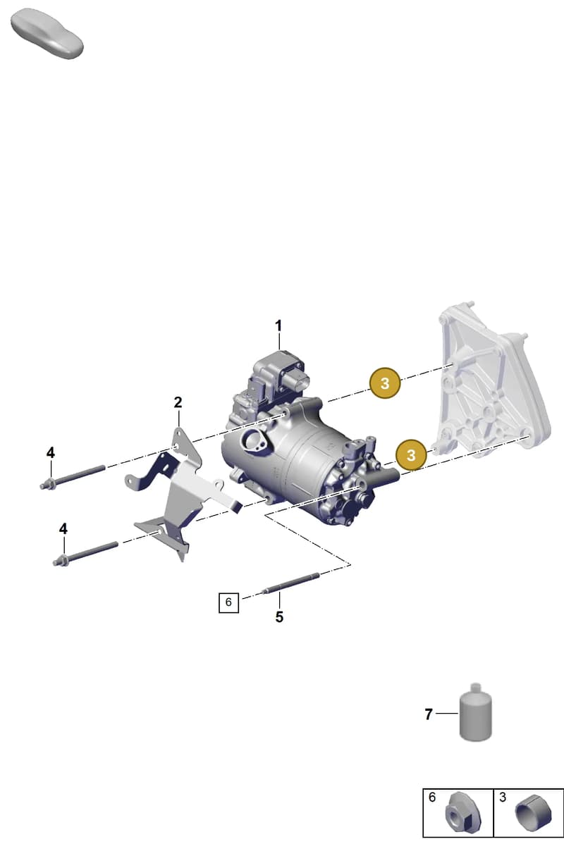 95814750100 — Porsche Cayenne Coupe (2023-2023) diagram p60814370, position 3