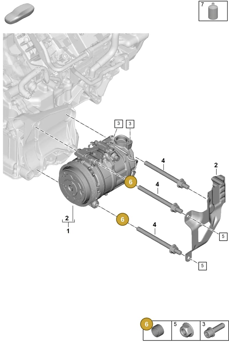 95814750100 — Porsche Panamera (2023-2025) diagram p62814110, position 6