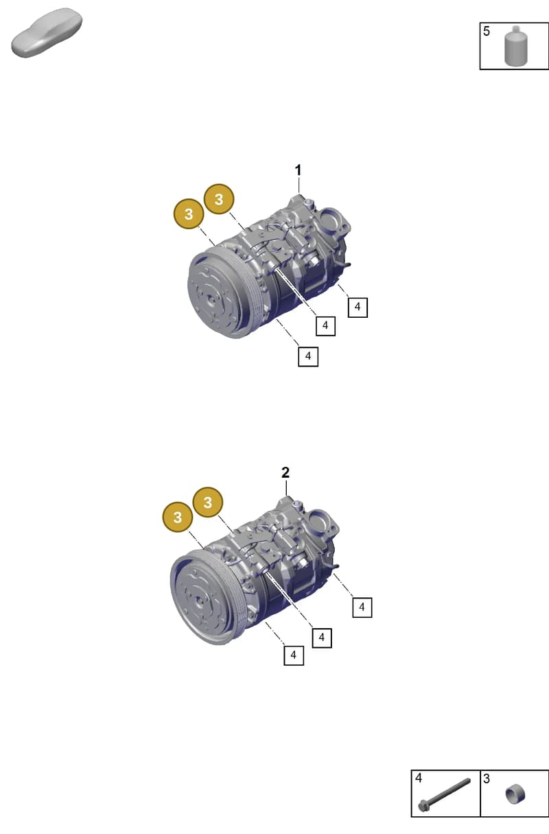 95814750100 — Porsche Cayenne Coupe (2023-2023) diagram p60814300, position 3