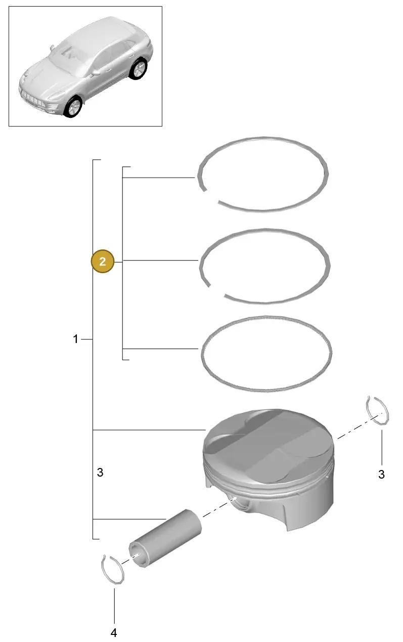 95819815120 — Porsche Macan (2013-2018) diagram p44102050, position 2