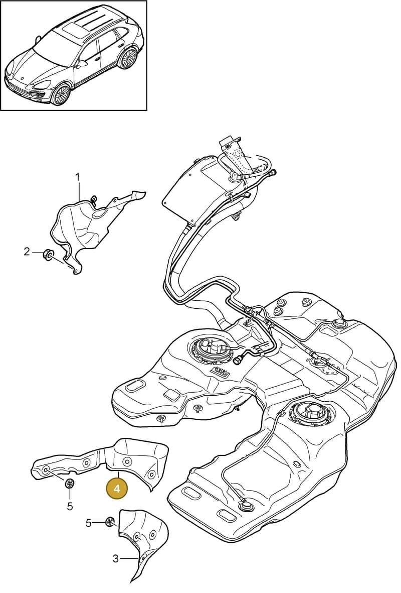 95820144900 — Porsche Cayenne (2010-2018) diagram p37201020, position 4