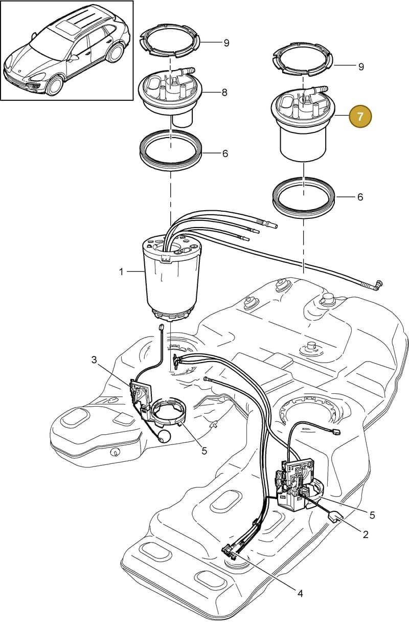 95820156500 — Porsche Cayenne (2010-2018) diagram p37201010, position 7