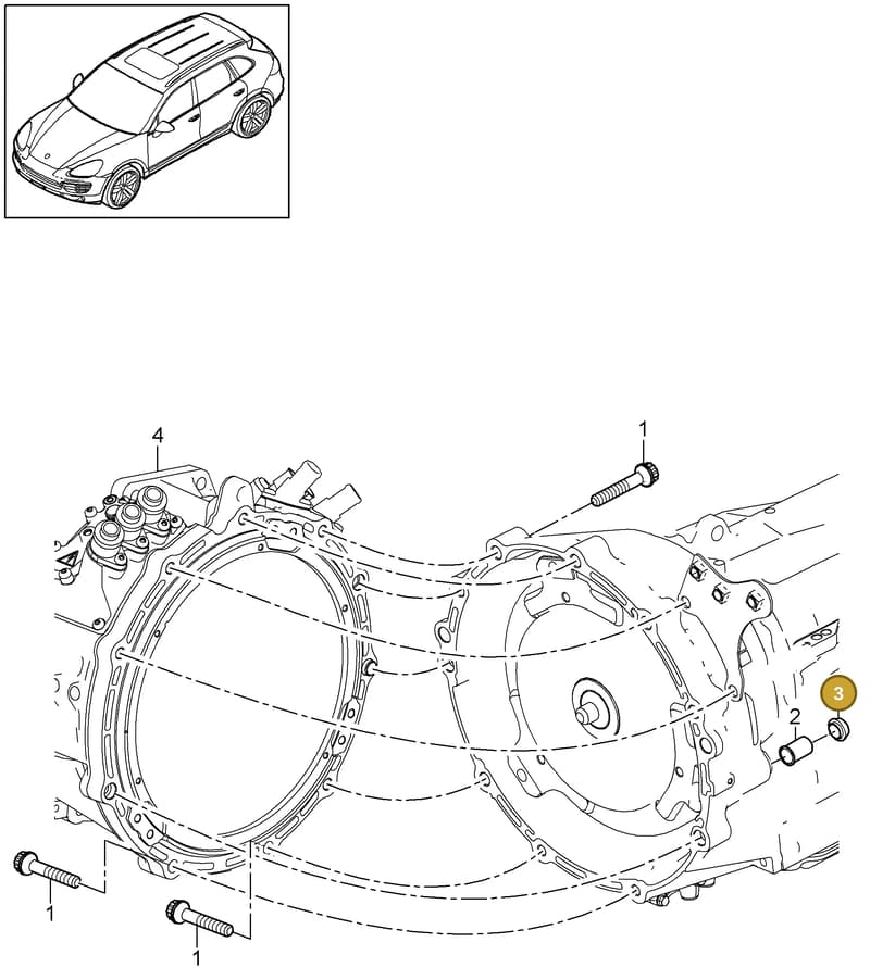95830149510 — Porsche Cayenne (2010-2018) diagram p37306010, position 3