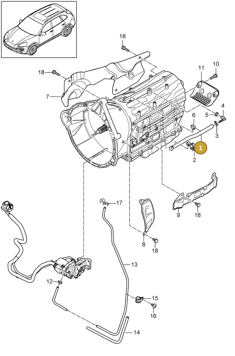 95830154720 — Porsche Cayenne (2010-2018) diagram p37320010, position 1