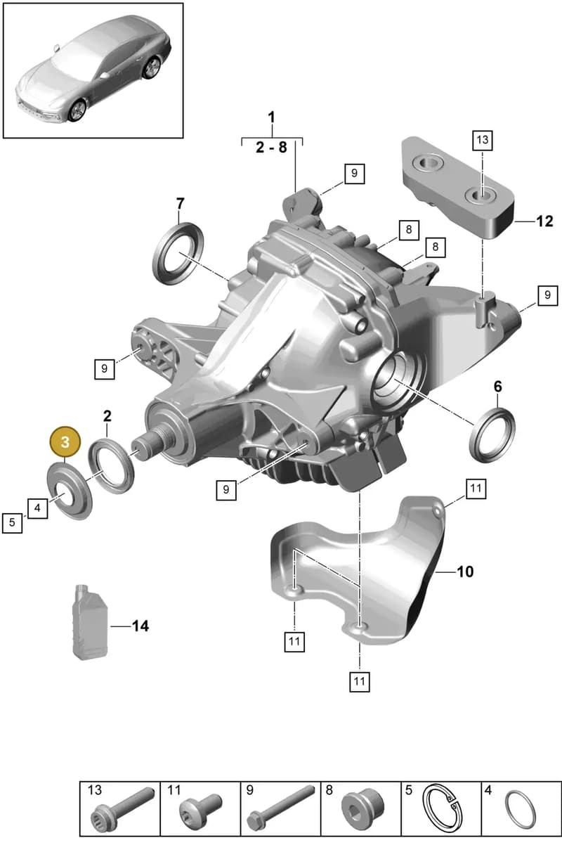 95833237560 — Porsche Panamera (2016-2020) diagram p49305030, position 3