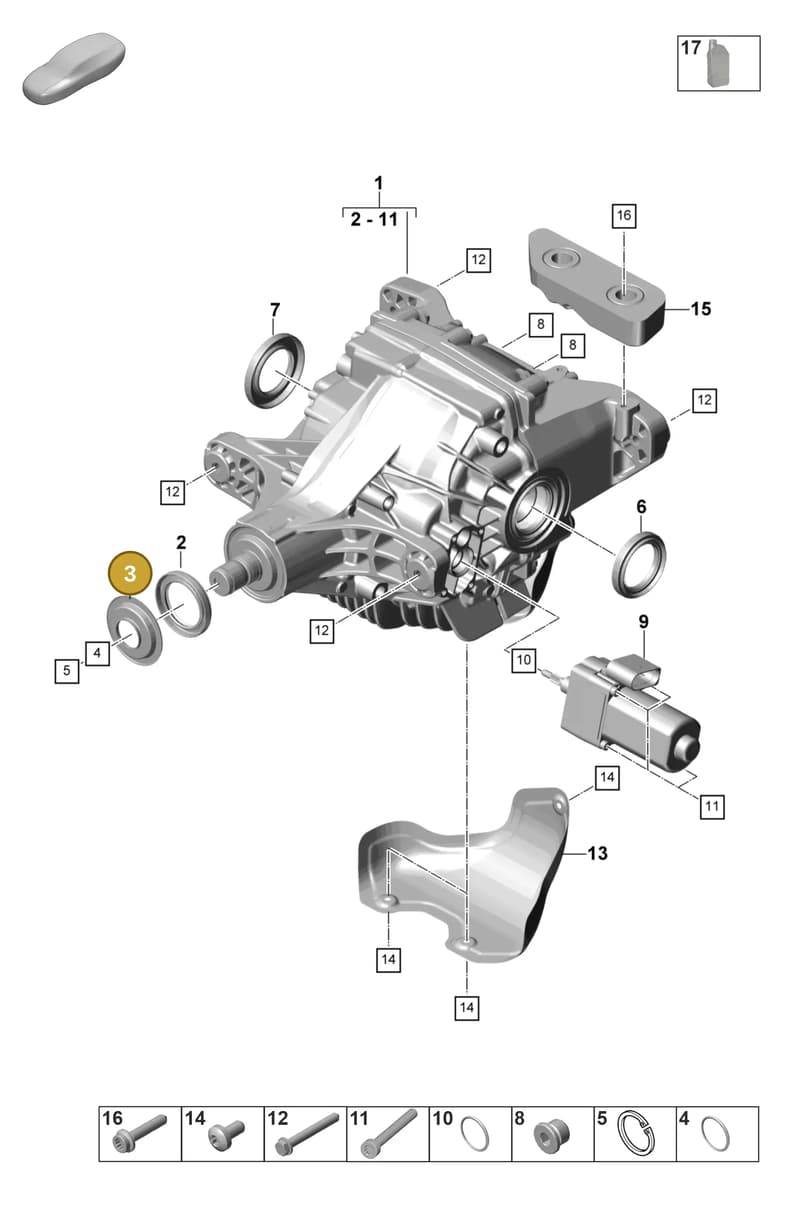 95833237560 — Porsche Panamera (2023-2025) diagram p58305040, position 3