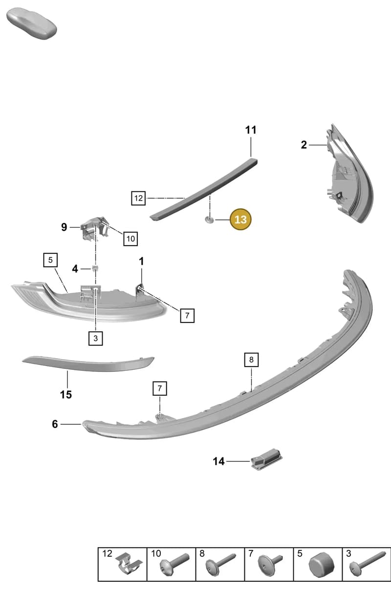 95833318300 — Porsche 911 (2020-2022) diagram p57905050, position 13