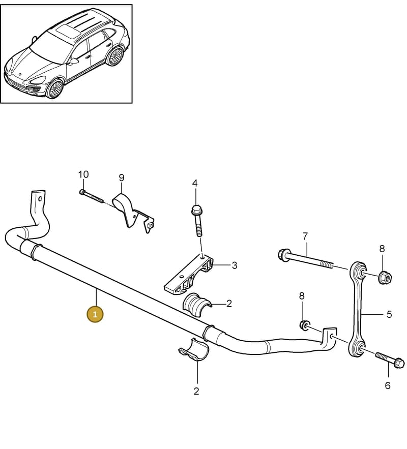 95834370302 — Porsche Cayenne (2010-2018) diagram p37402010, position 1