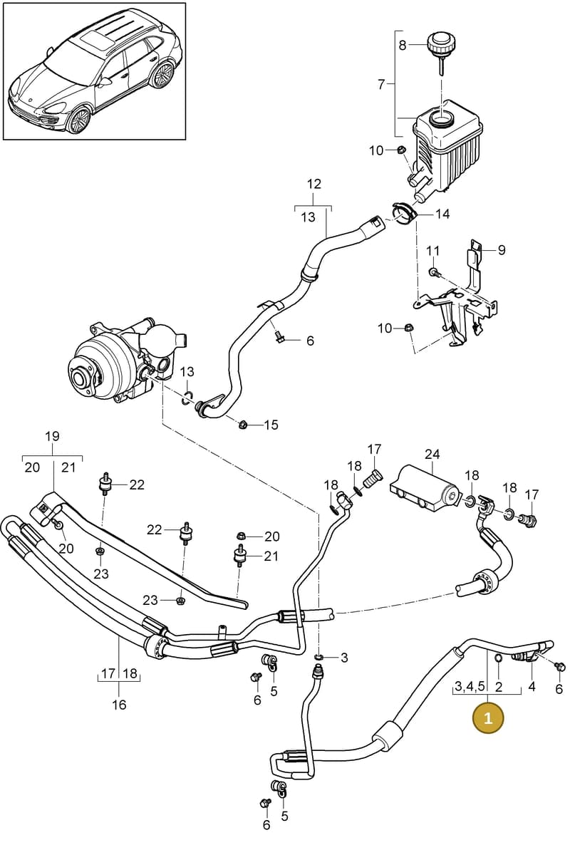 95834745251 — Porsche Cayenne (2010-2018) diagram p37402030, position 1