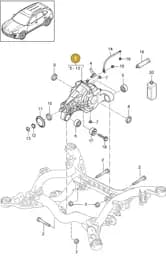 95835001116 Porsche Rear Axle Differential