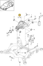95835002100 Porsche Rear Axle Differential