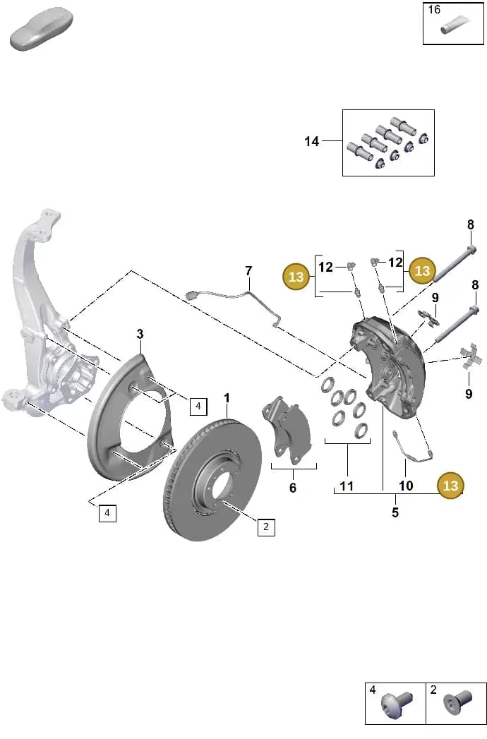 95835112100 — Porsche Cayenne Coupe (2023-2023) diagram p60602400, position 13