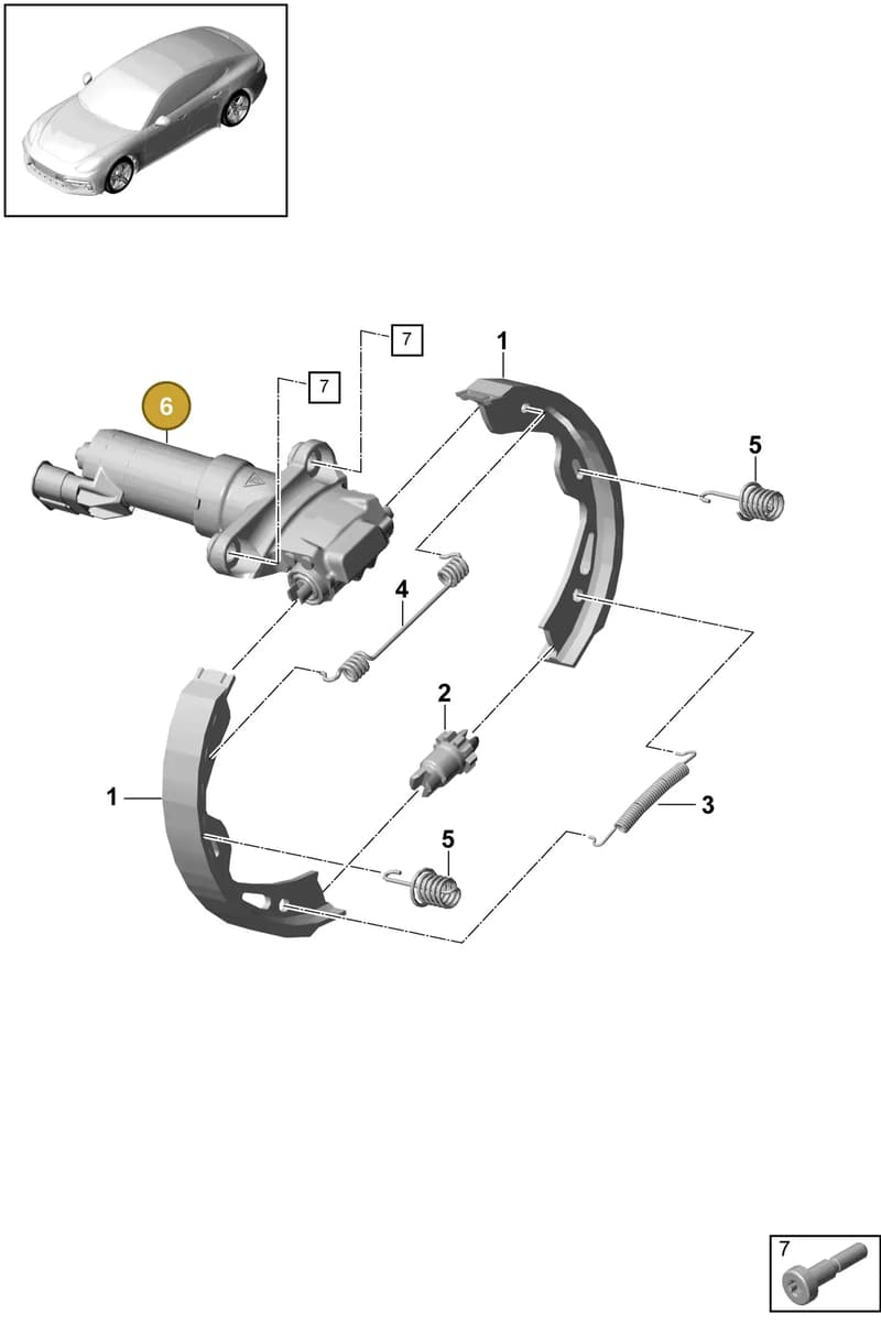 95835209204 — Porsche Panamera (2016-2020) diagram p49603050, position 6