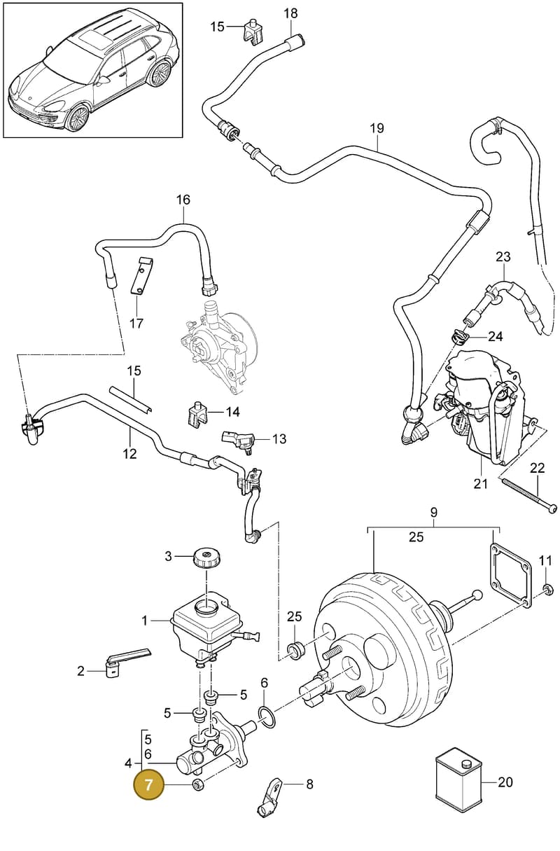 95835592302 — Porsche Cayenne (2010-2018) diagram p37604000, position 7