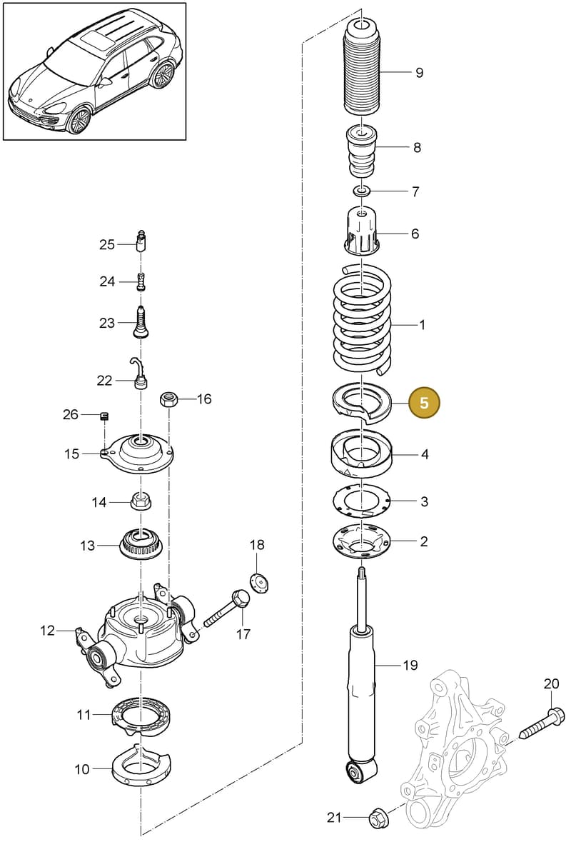 95835872000 — Porsche Cayenne (2010-2018) diagram p37502000, position 5