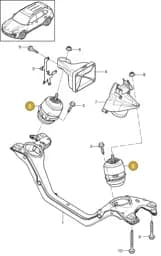 95837504900 Porsche Hydro-Mounting