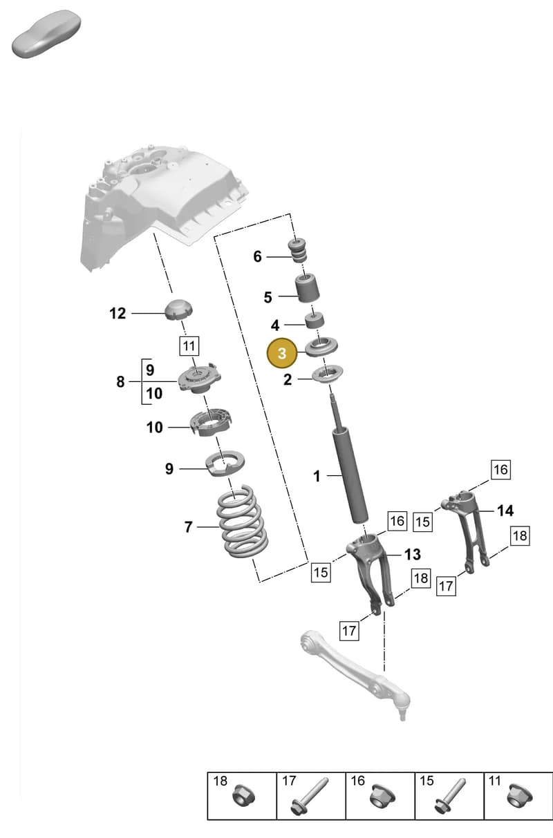 958412109A — Porsche Macan (2024-2024) diagram p61402020, position 3