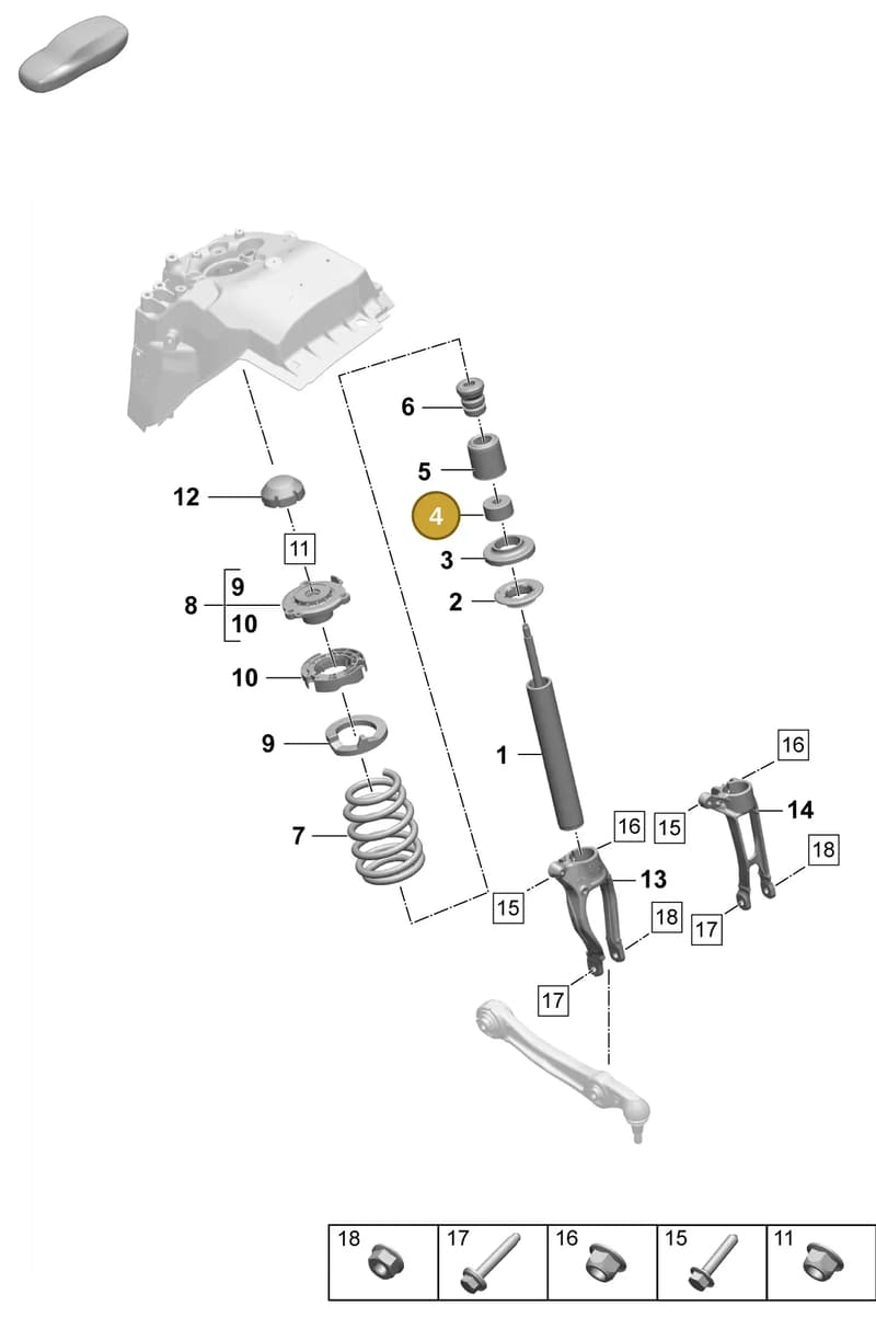 958412127 — Porsche Macan (2024-2024) diagram p61402020, position 4