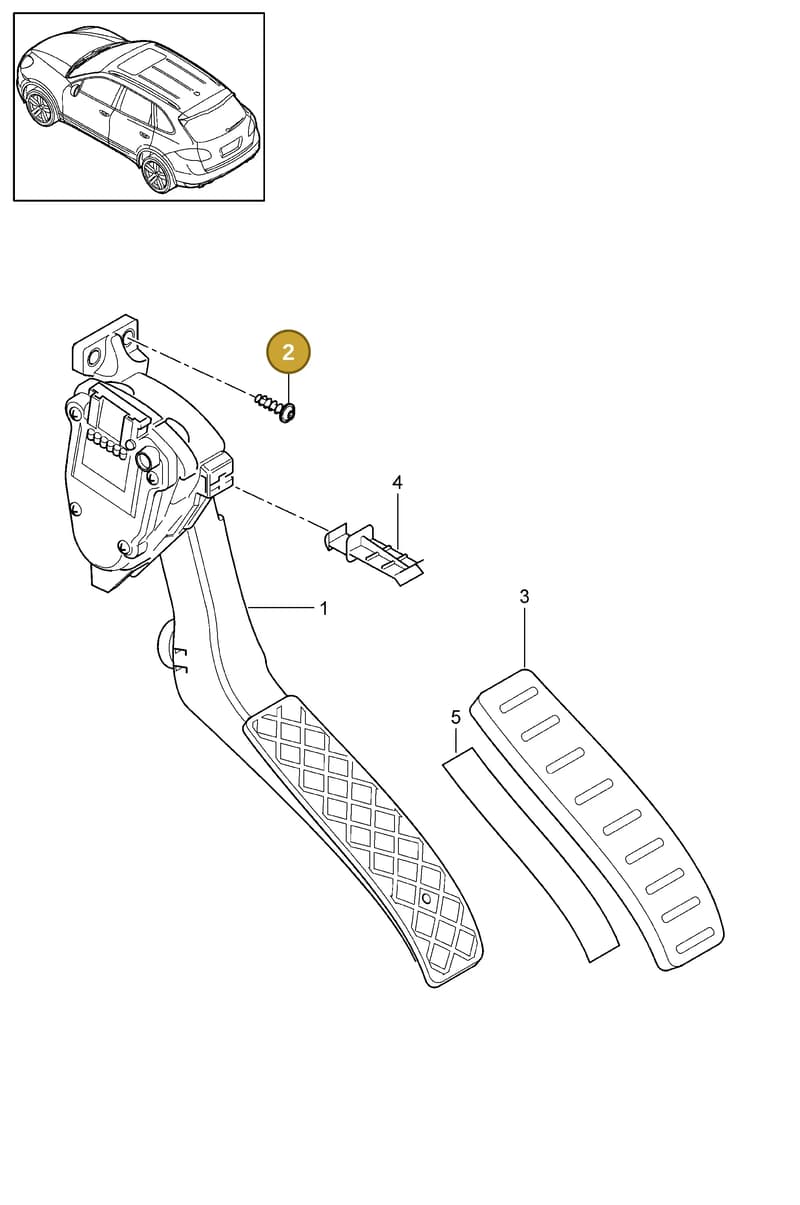 95842319900 — Porsche Cayenne (2010-2018) diagram p37702010, position 2