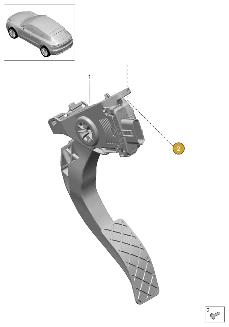 95842319900 — Porsche Macan (2018-2022) diagram p44702010, position 2