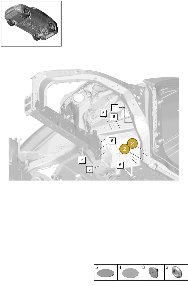 95850418300 — Porsche Cayenne Coupe (2023-2023) diagram p51806000, position 2